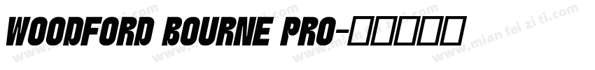 WOODFORD BOURNE PRO字体转换